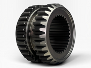 J x Trucks 320KB3148 sliding clutch gear with internal splines and dual gear rings on a diamond plate surface