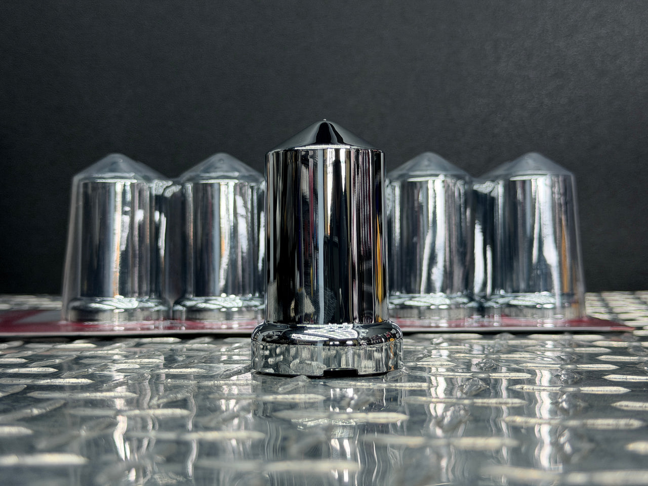310-315-10 Cover Nut Chrome Pointed Top Set