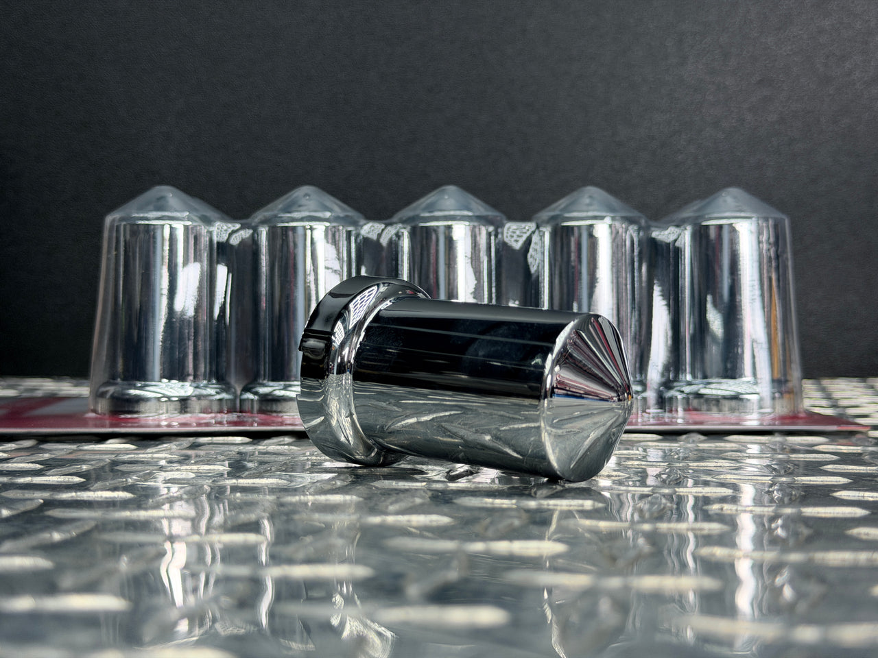 310-315-10 Cover Nut Chrome Pointed Top Set